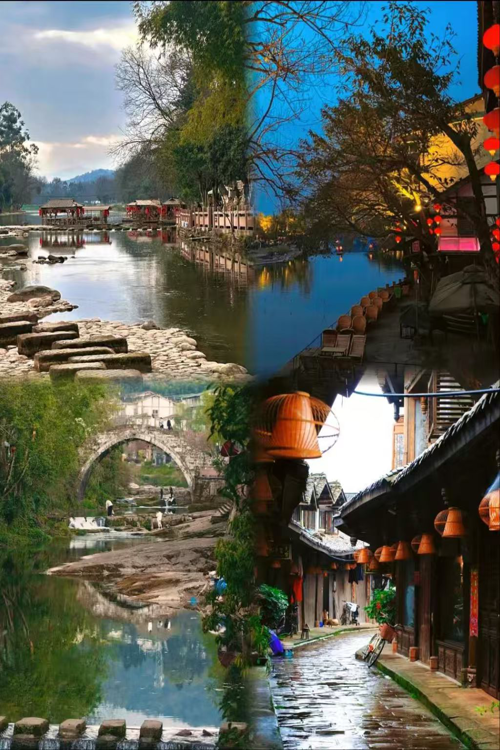 Pingle Ancient Town river